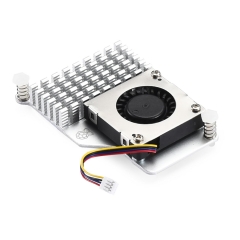 Official Active Cooler for Raspberry Pi 5 with 30mm PWM 4-Pin Cooling Fan Pi 5 Heatsink with Thermal Tape (Official Active Cooler)